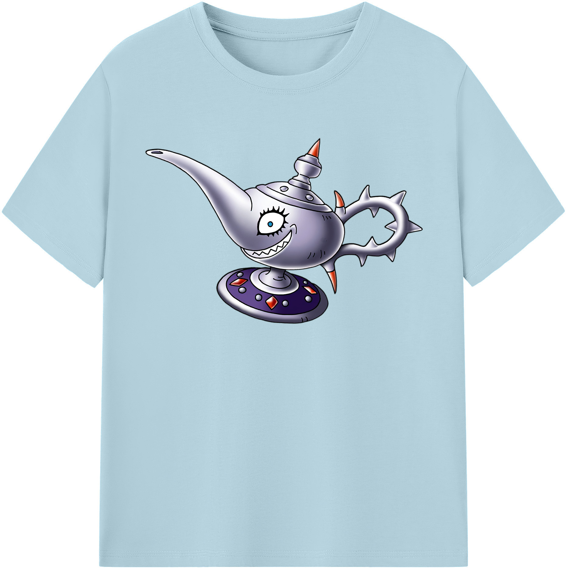 （画像用） ドラゴンクエスト Doragon Kuesuto Dragon Quest 綿100％半袖Tシャツ（フロントプリント）